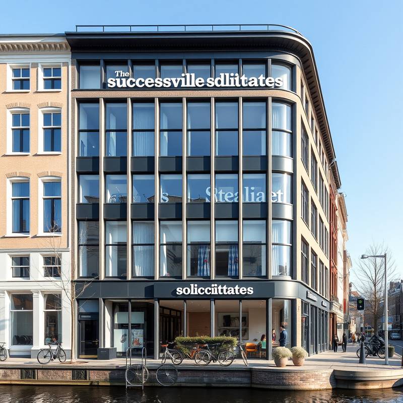 Foto van het kantoorgebouw van Succesvolle Sollicitaties aan de Keizersgracht in Amsterdam.