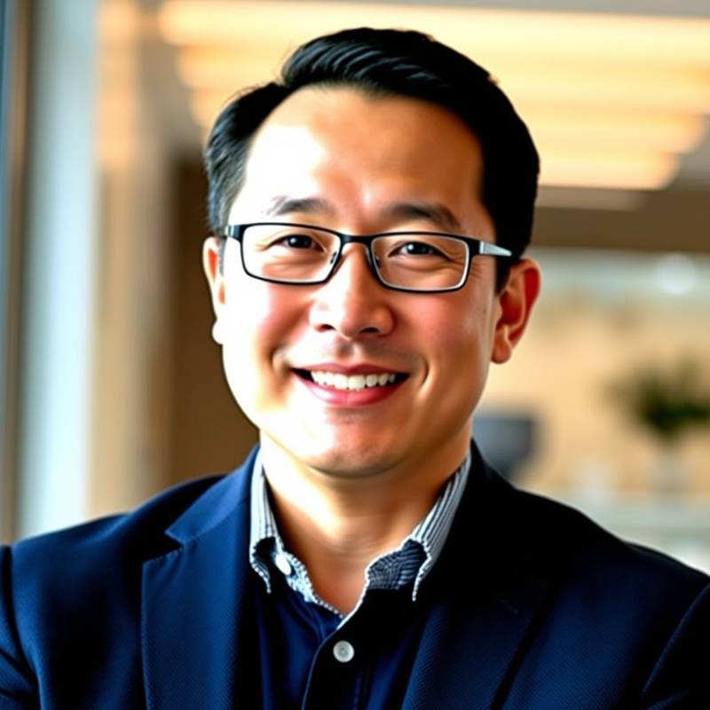 Portret van David Chen, een specialist in LinkedIn optimalisatie en online branding.